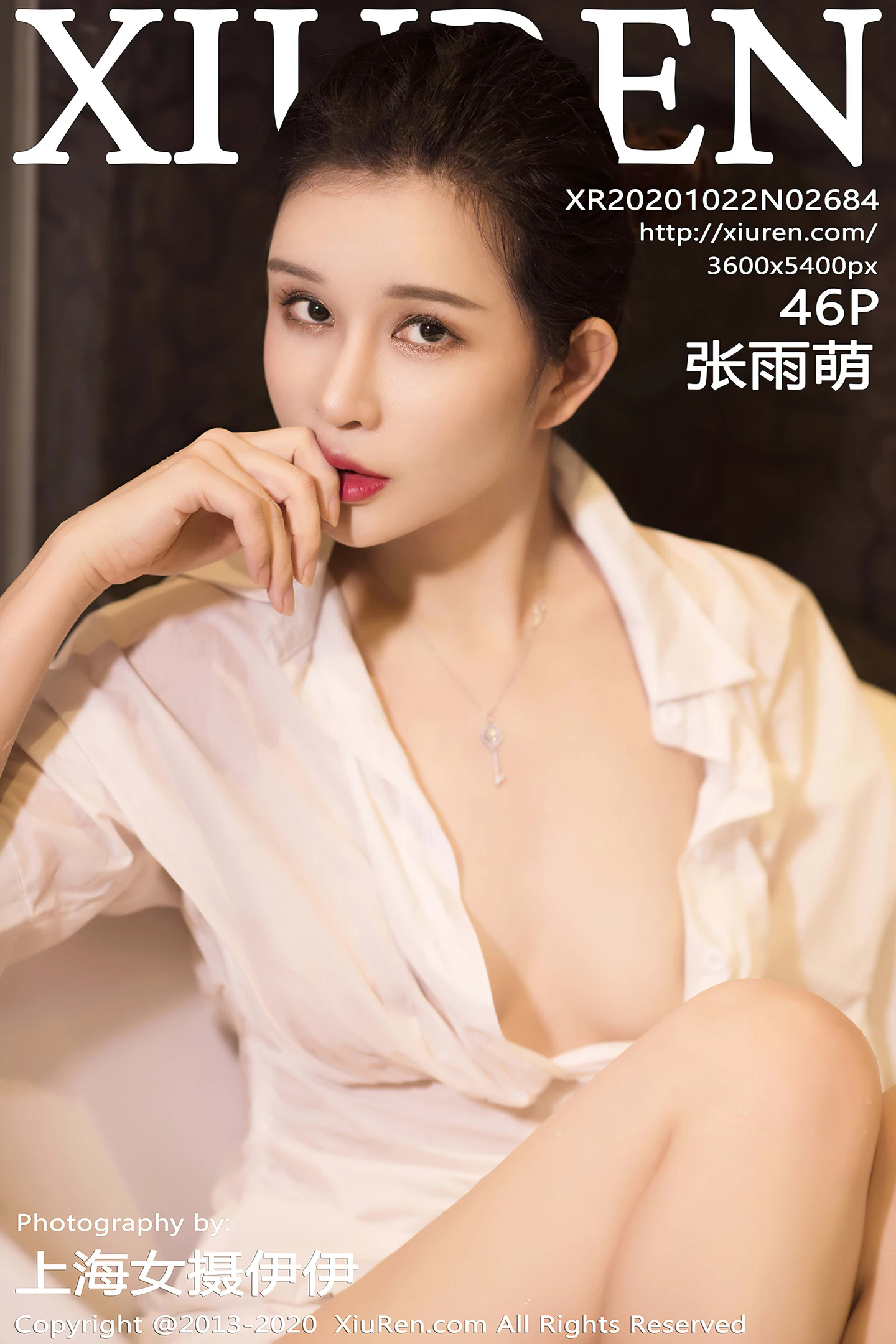 [XiuRen秀人网]No.2684_女神张雨萌私房浴缸性感真空白色衬衫湿身秀惹火身材诱惑写真46P-秀人网 - XiuRen.Pro